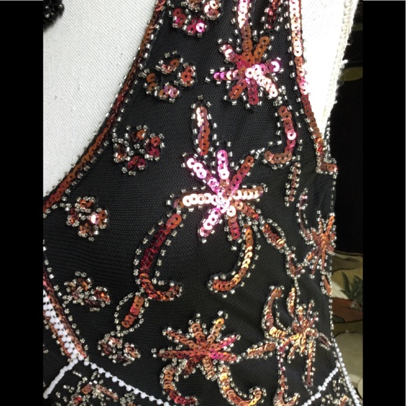 Retro Sequined Maxi Formal Gown B11 - Picture 11 of 12